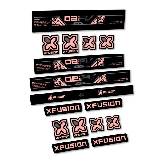 Salmon Pink decal for Xfusion O2 Pro RLR 2026 rear shock – bike sticker vinyl