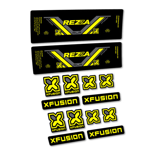 Lemon Yellow decal for Xfusion Rezza RLR 2026 rear shock – bike sticker vinyl