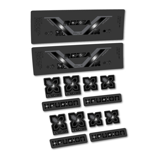 Black decal for Xfusion Rezza RLX 2026 rear shock – bike sticker vinyl