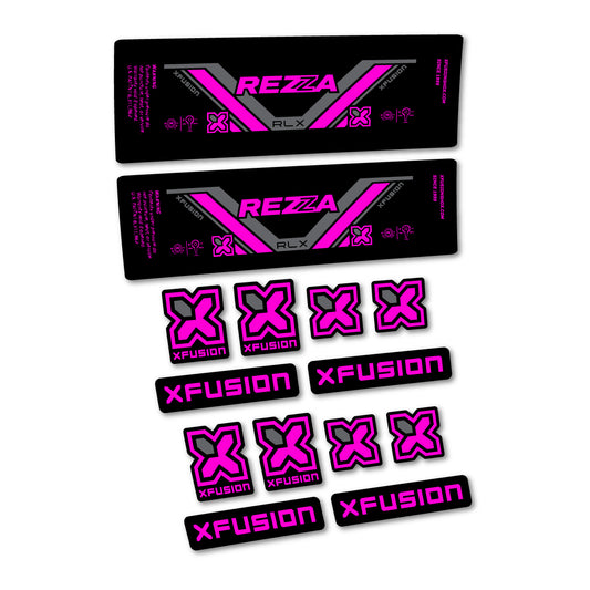 Fuchsia Neon decal for Xfusion Rezza RLX 2026 rear shock – bike sticker vinyl