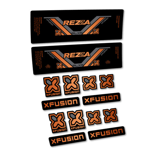 Bronze decal for Xfusion Rezza RLXR 2026 rear shock – bike sticker vinyl