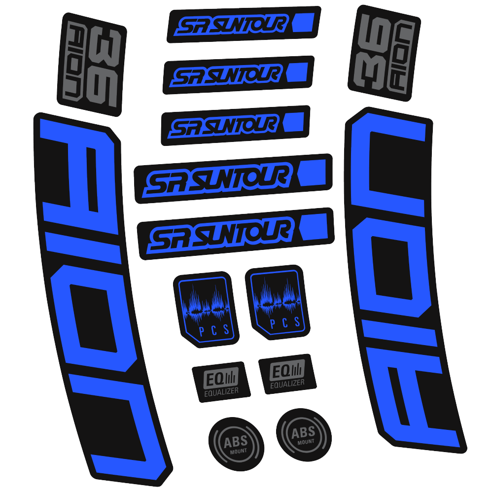 Decal SR Suntour Aion 36 Boost White, Fork 29, bike sticker vinyl