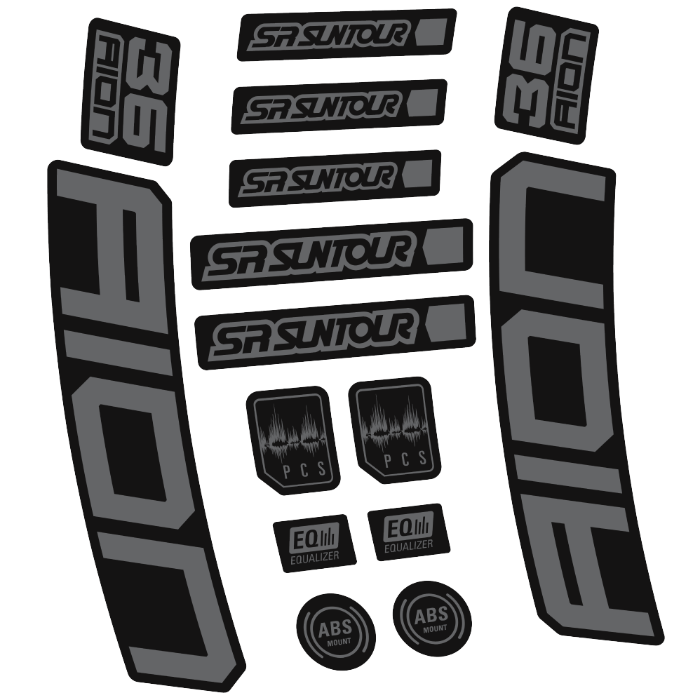 Decal SR Suntour Aion 36 Boost White, Fork 29, bike sticker vinyl