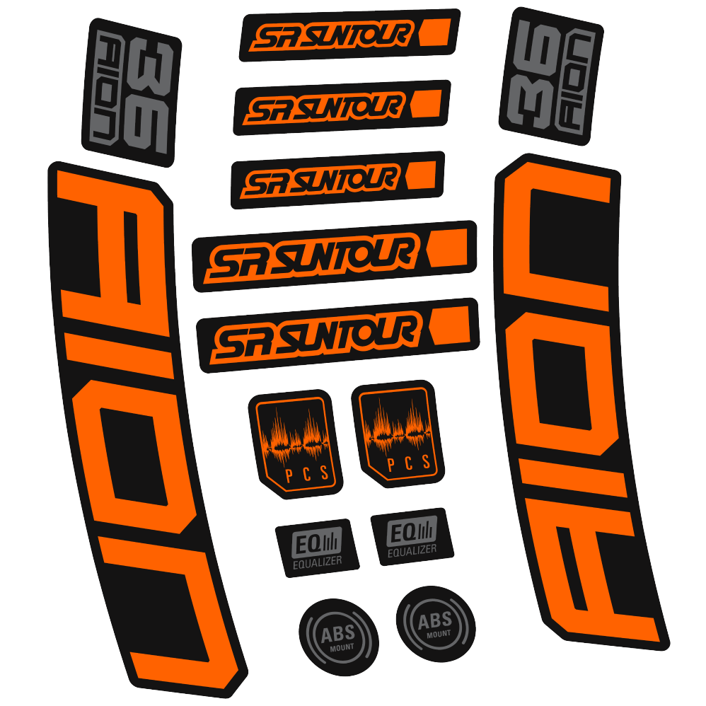 Decal SR Suntour Aion 36 Boost White, Fork 29, bike sticker vinyl