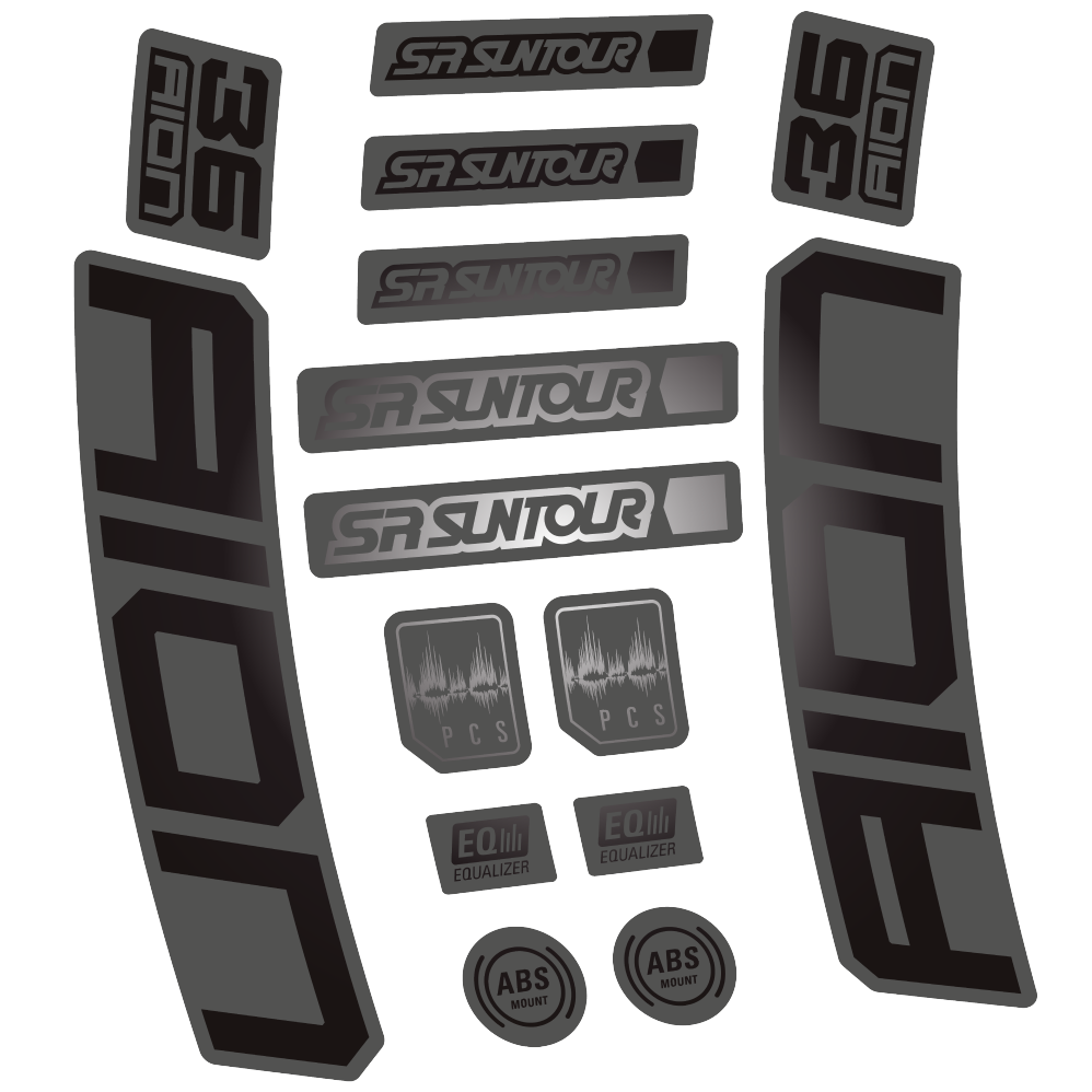 Decal SR Suntour Aion 36 Boost White, Fork 29, bike sticker vinyl