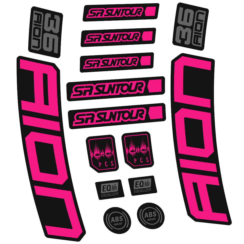 Decal SR Suntour Aion 36 Boost White, Fork 29, bike sticker vinyl