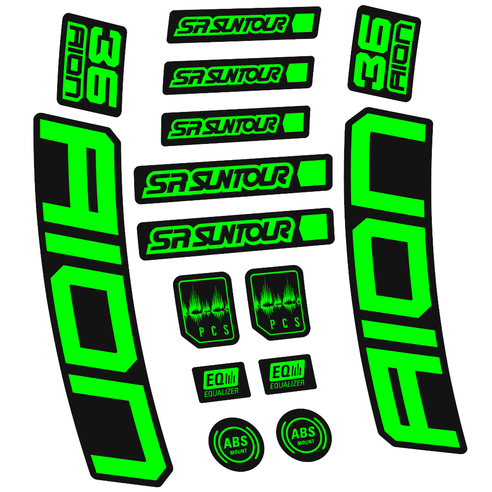 Decal SR Suntour Aion 36 Boost White, Fork 29, bike sticker vinyl