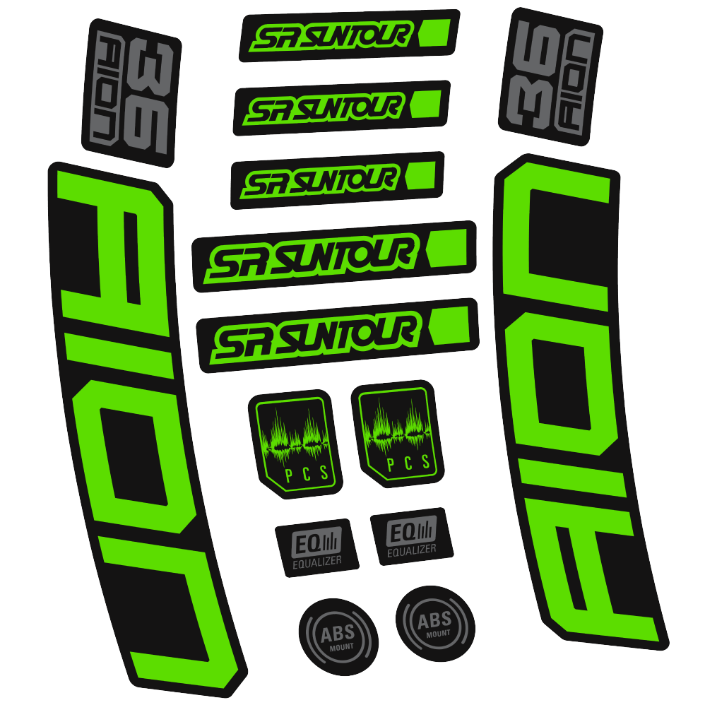 Decal SR Suntour Aion 36 Boost White, Fork 29, bike sticker vinyl