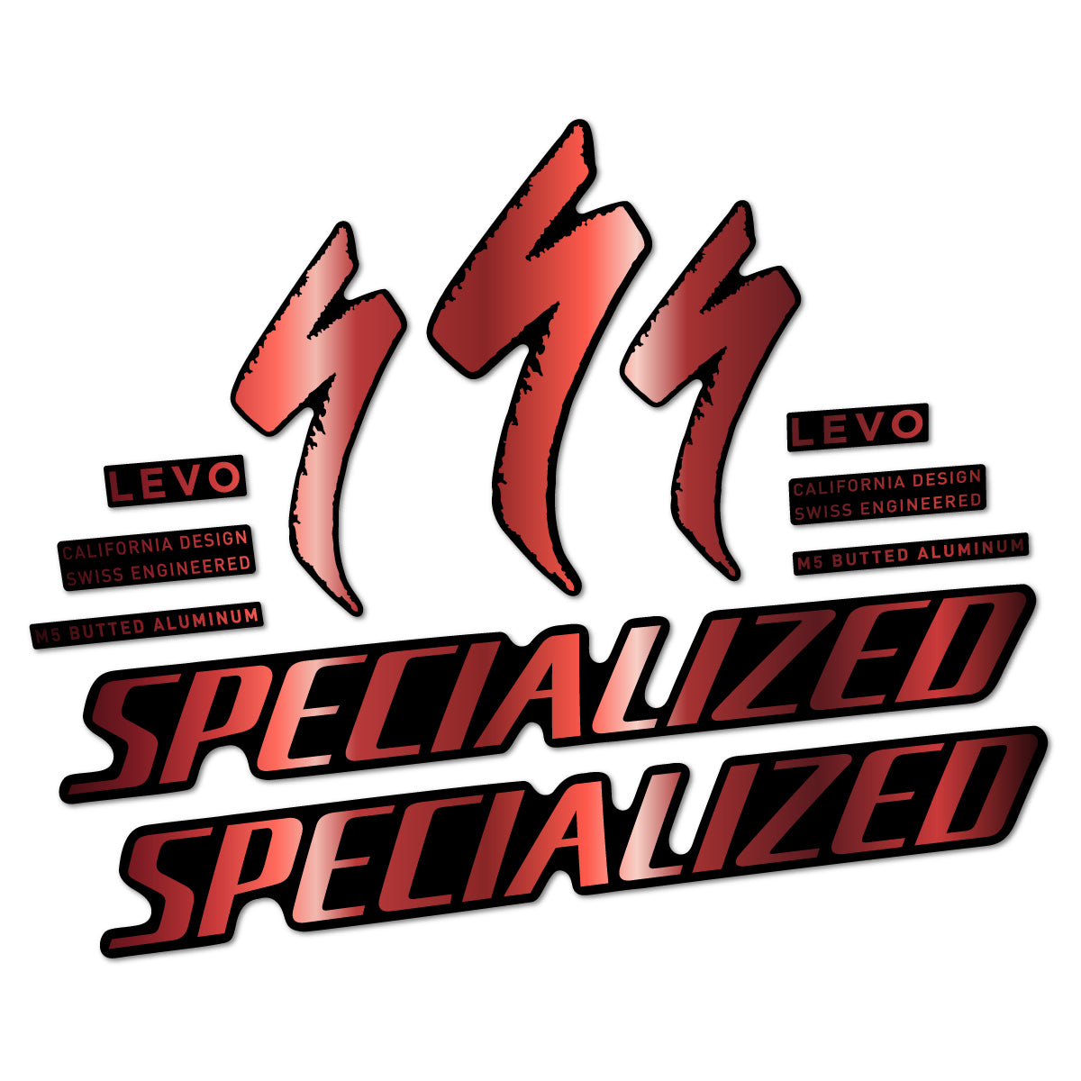 Compatible Stickers for Specialized Levo Gen 4 Alloy 2025-2026, Frame vinyl decals - Copper