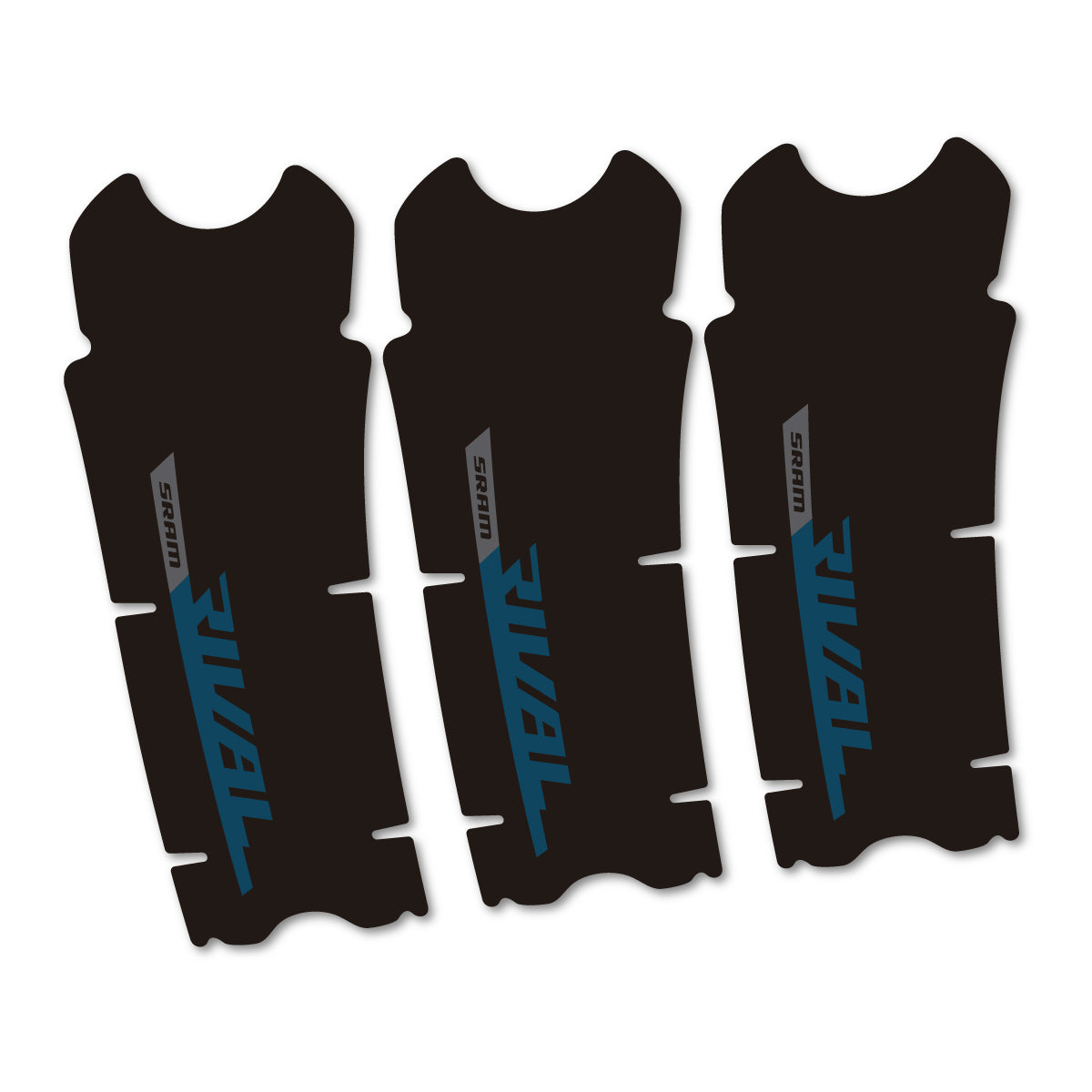 Compatible Stickers for Sram Rival AXS DUB 12v, Crankset vinyl decals - Dark Lake