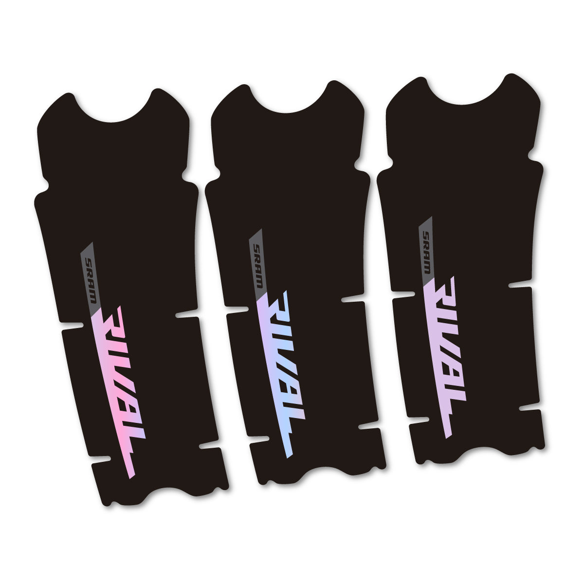 Compatible Stickers for Sram Rival AXS DUB 12v, Crankset vinyl decals - Hollographic