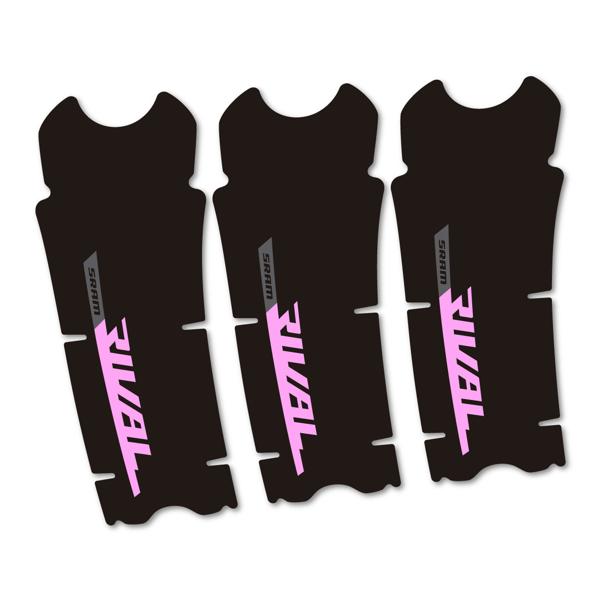 Compatible Stickers for Sram Rival AXS DUB 12v, Crankset vinyl decals - Light Lilac