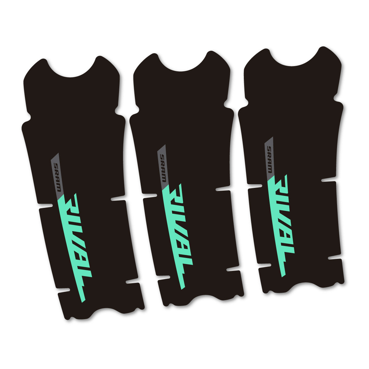 Compatible Stickers for Sram Rival AXS DUB 12v, Crankset vinyl decals - Mint