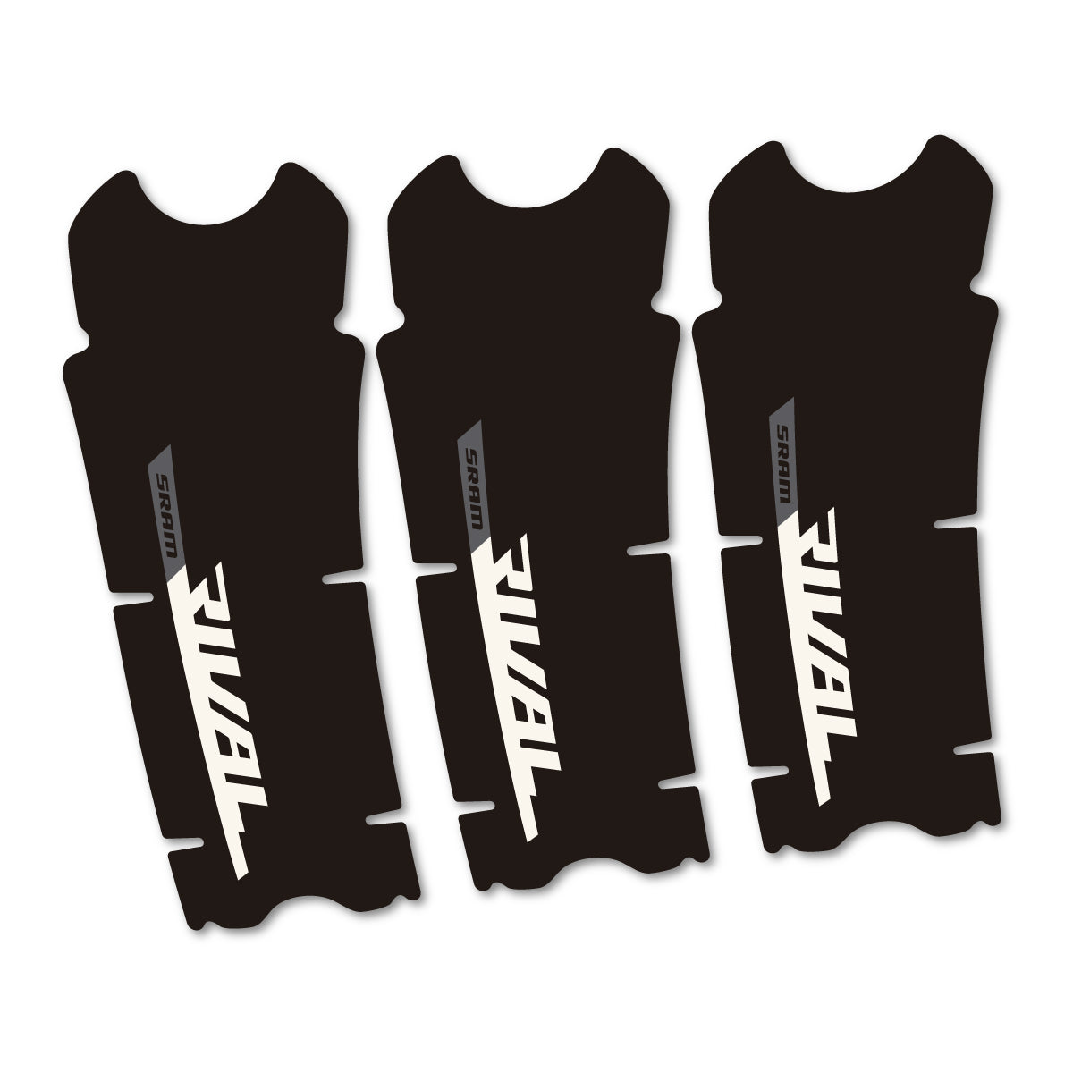 Compatible Stickers for Sram Rival AXS DUB 12v, Crankset vinyl decals - Bone White