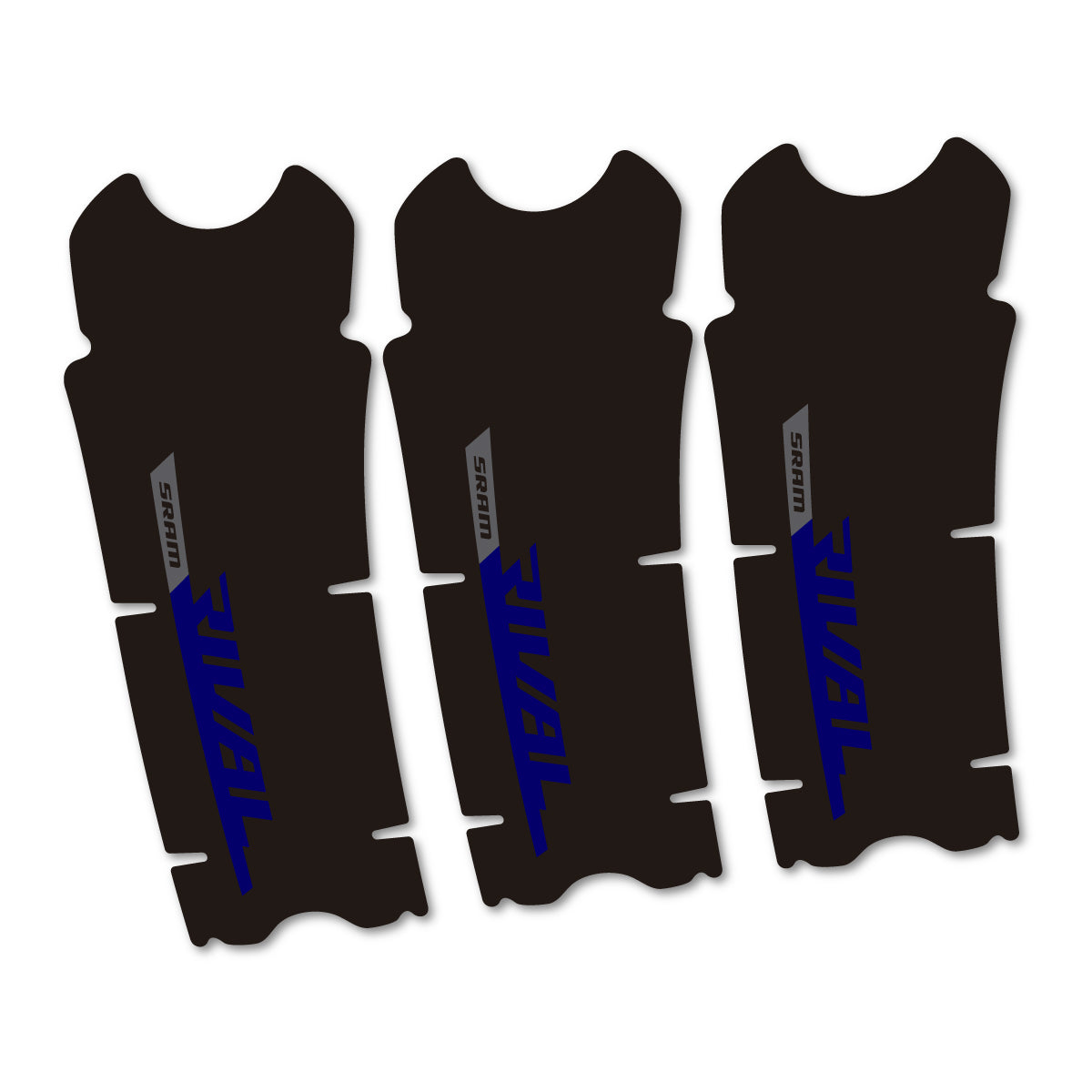 Compatible Stickers for Sram Rival AXS DUB 12v, Crankset vinyl decals - Scandinavian Blue