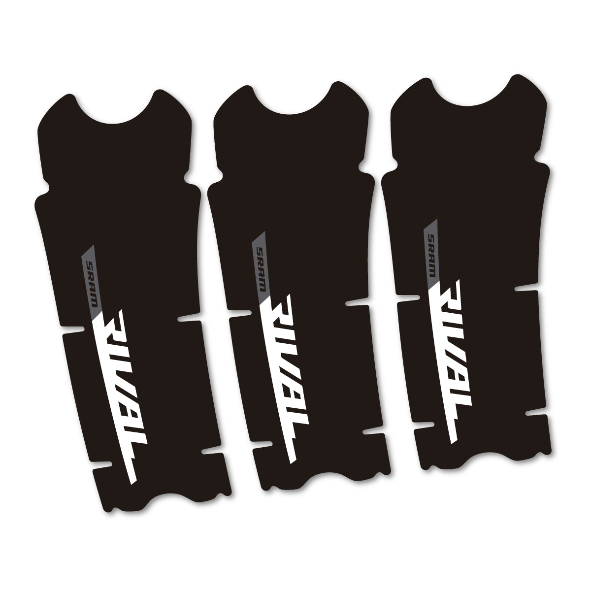 Compatible Stickers for Sram Rival AXS DUB 12v, Crankset vinyl decals - White
