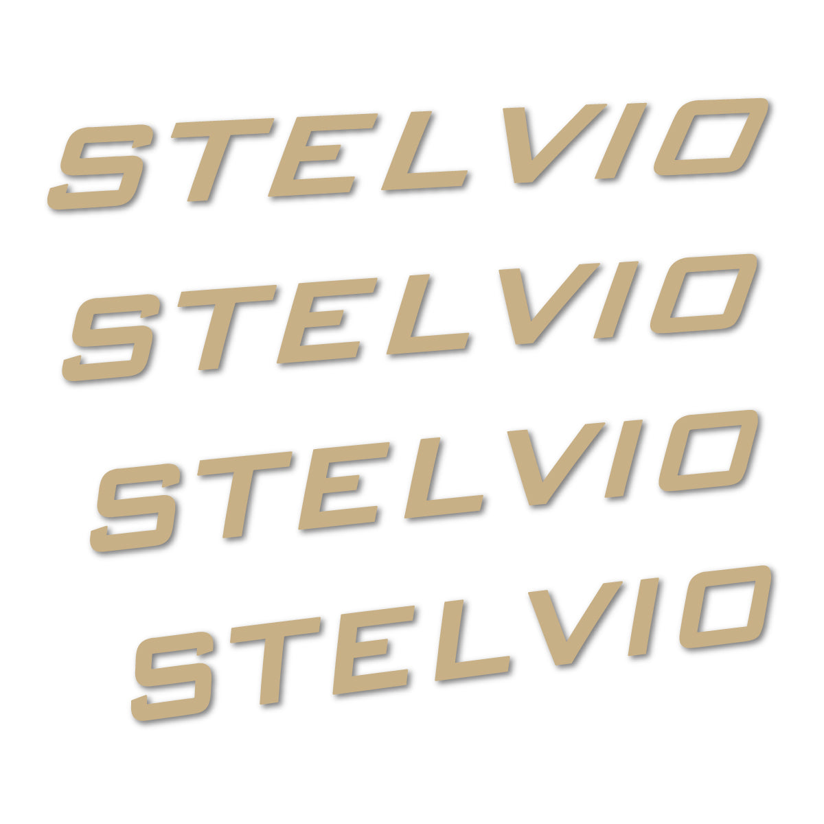 Stickers for Podium Stelvio frame, vinyl decals - Sand