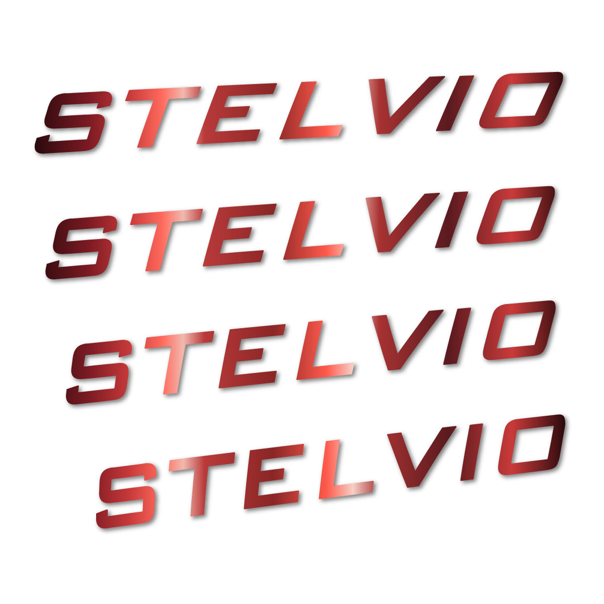 Stickers for Podium Stelvio frame, vinyl decals - Copper