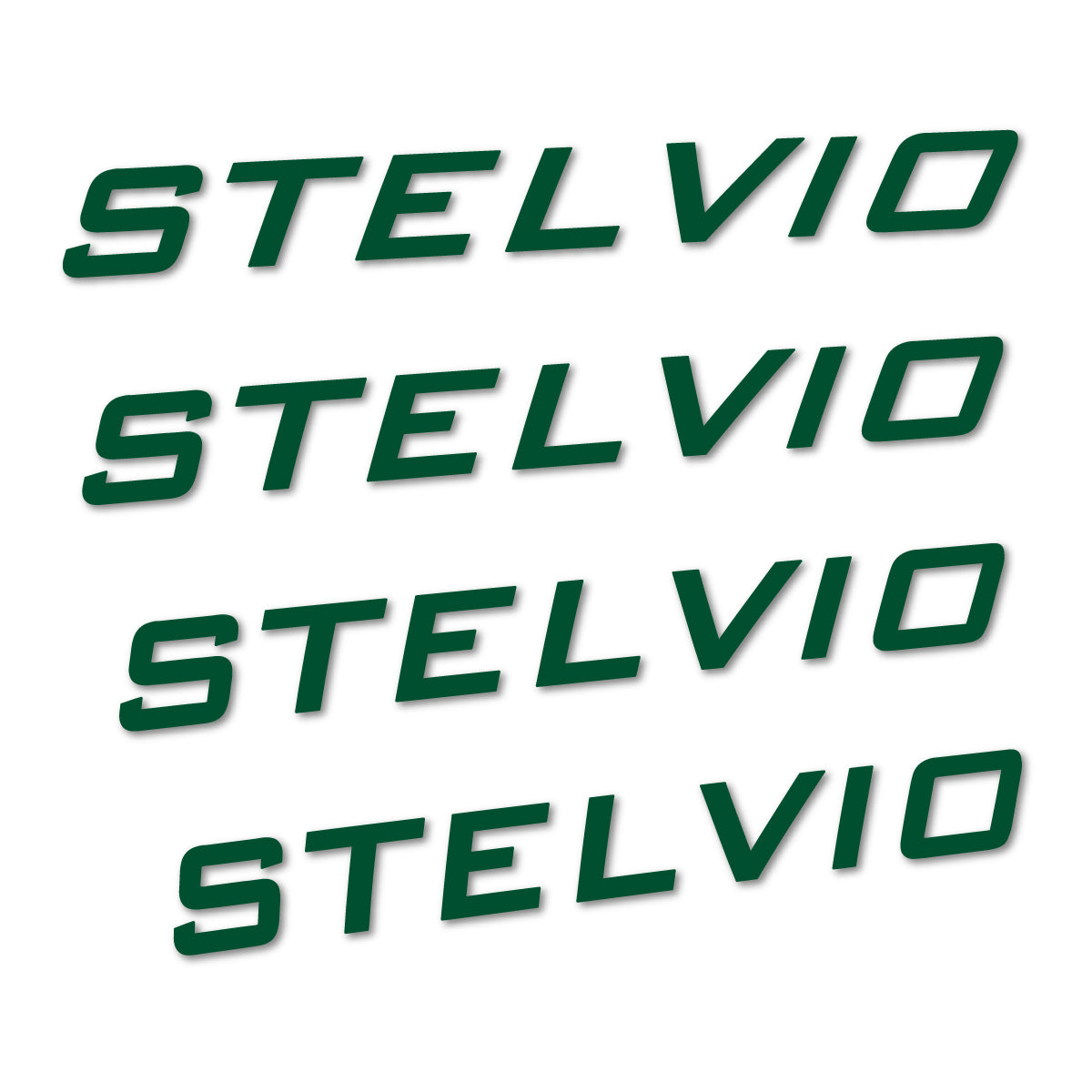 Stickers for Podium Stelvio frame, vinyl decals - Dark Green