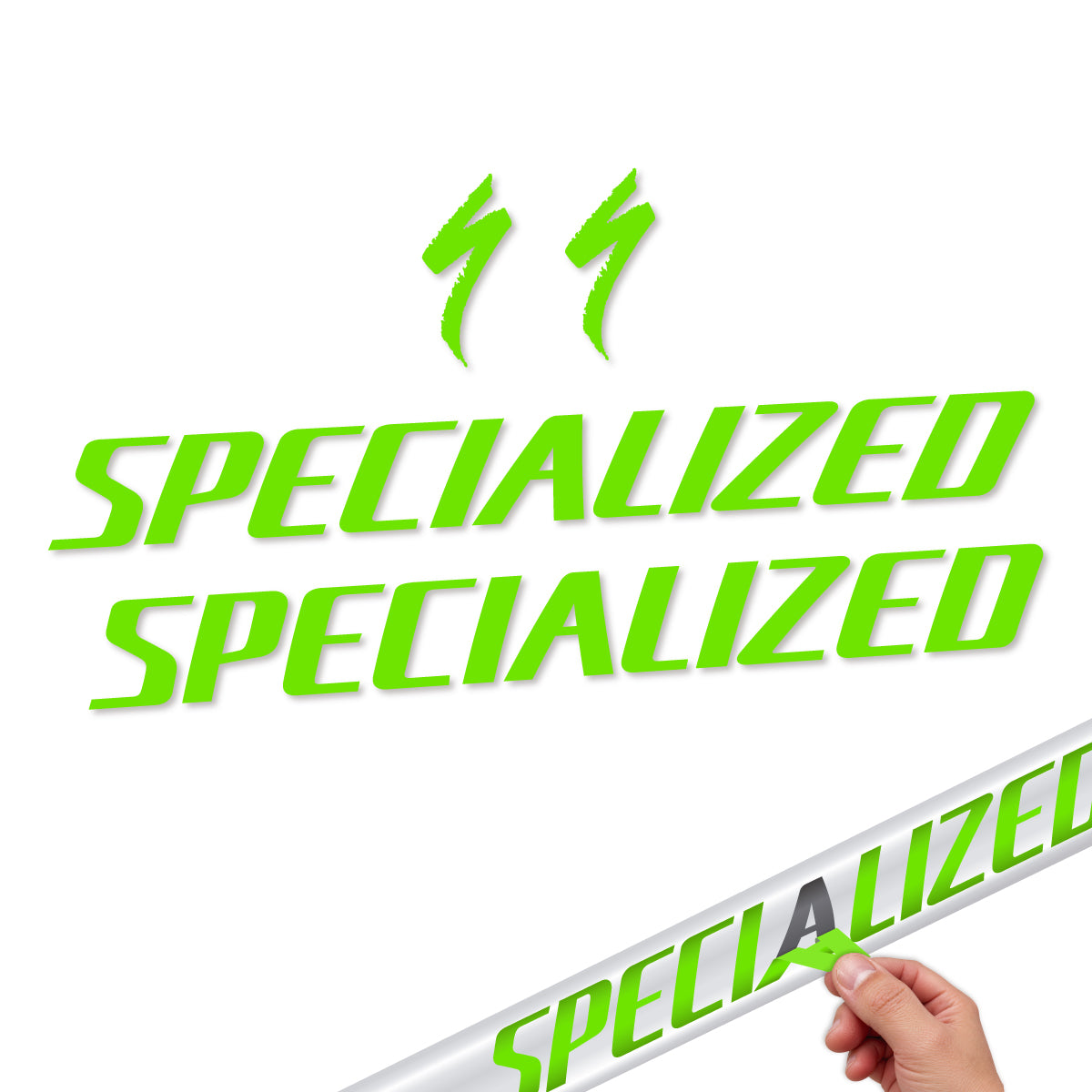 Compatible Stickers for Specialized Tarmac SL8 2024-2026, Frame vinyl decals - Apple Green