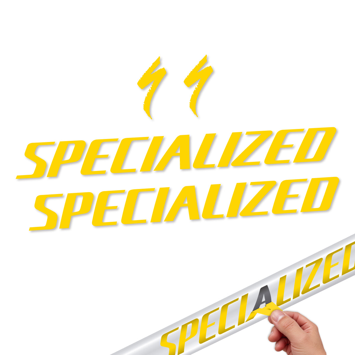Compatible Stickers for Specialized Tarmac SL8 2024-2026, Frame vinyl decals - Banana Yellow
