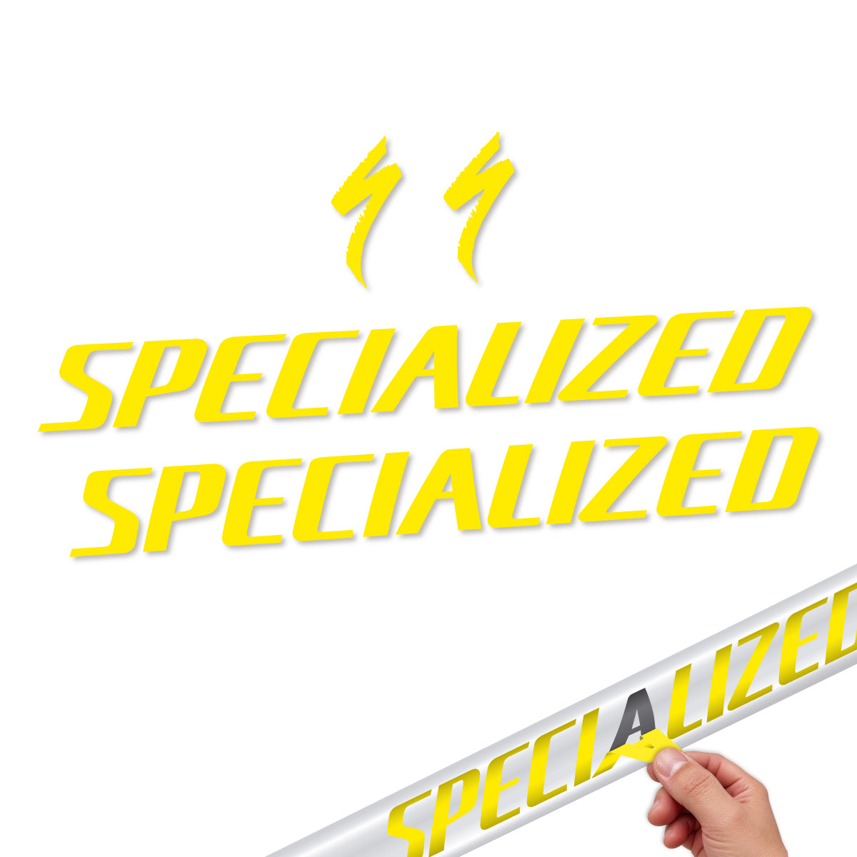 Compatible Stickers for Specialized Tarmac SL8 2024-2026, Frame vinyl decals - Yellow