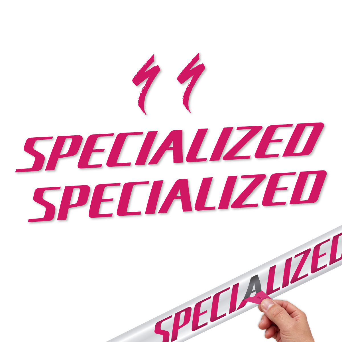 Compatible Stickers for Specialized Tarmac SL8 2024-2026, Frame vinyl decals - Dark Pink