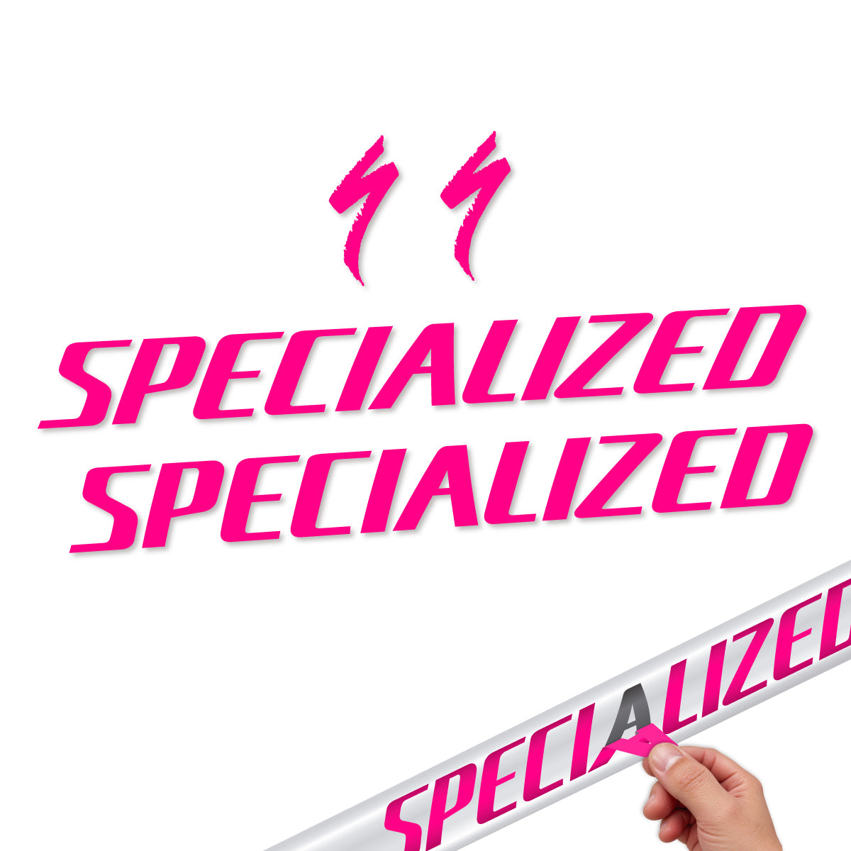 Compatible Stickers for Specialized Tarmac SL8 2024-2026, Frame vinyl decals - Fuchsia