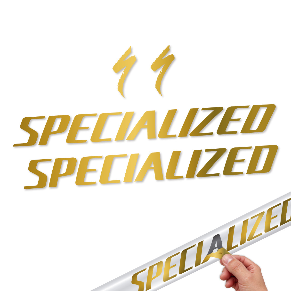 Compatible Stickers for Specialized Tarmac SL8 2024-2026, Frame vinyl decals - Gold