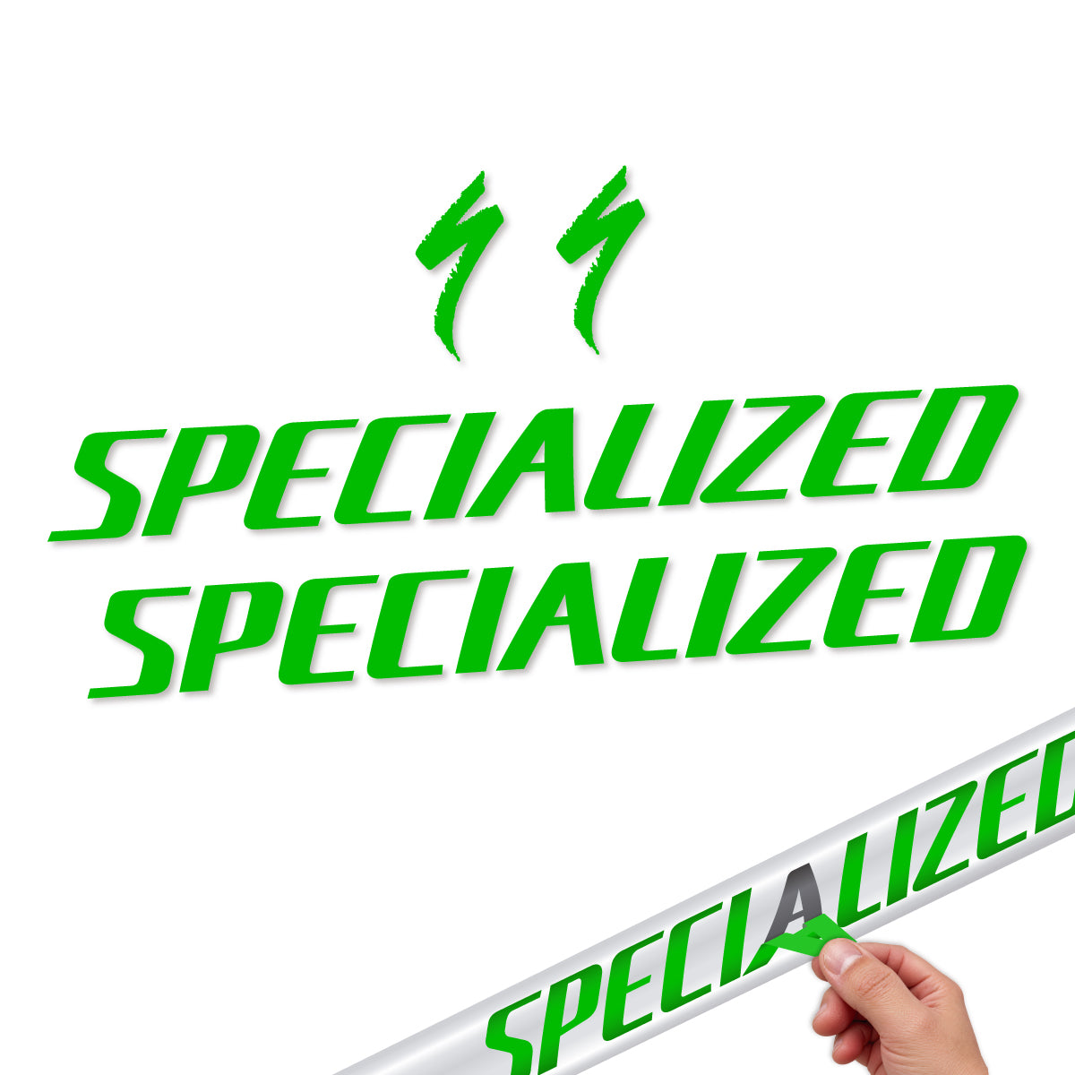 Compatible Stickers for Specialized Tarmac SL8 2024-2026, Frame vinyl decals - Grass Green