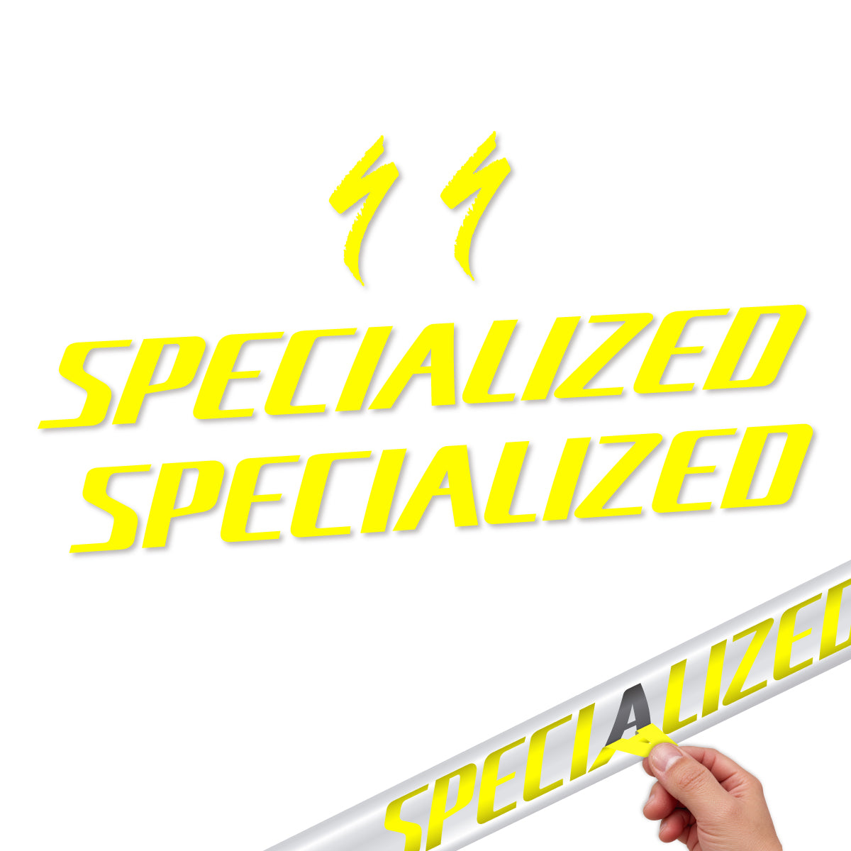 Compatible Stickers for Specialized Tarmac SL8 2024-2026, Frame vinyl decals - Lemon Yellow