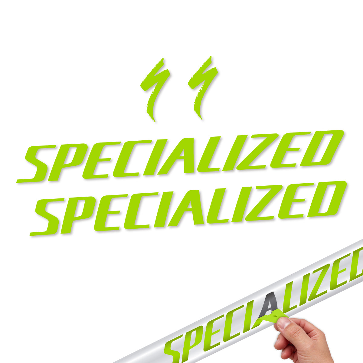 Compatible Stickers for Specialized Tarmac SL8 2024-2026, Frame vinyl decals - Lime Green