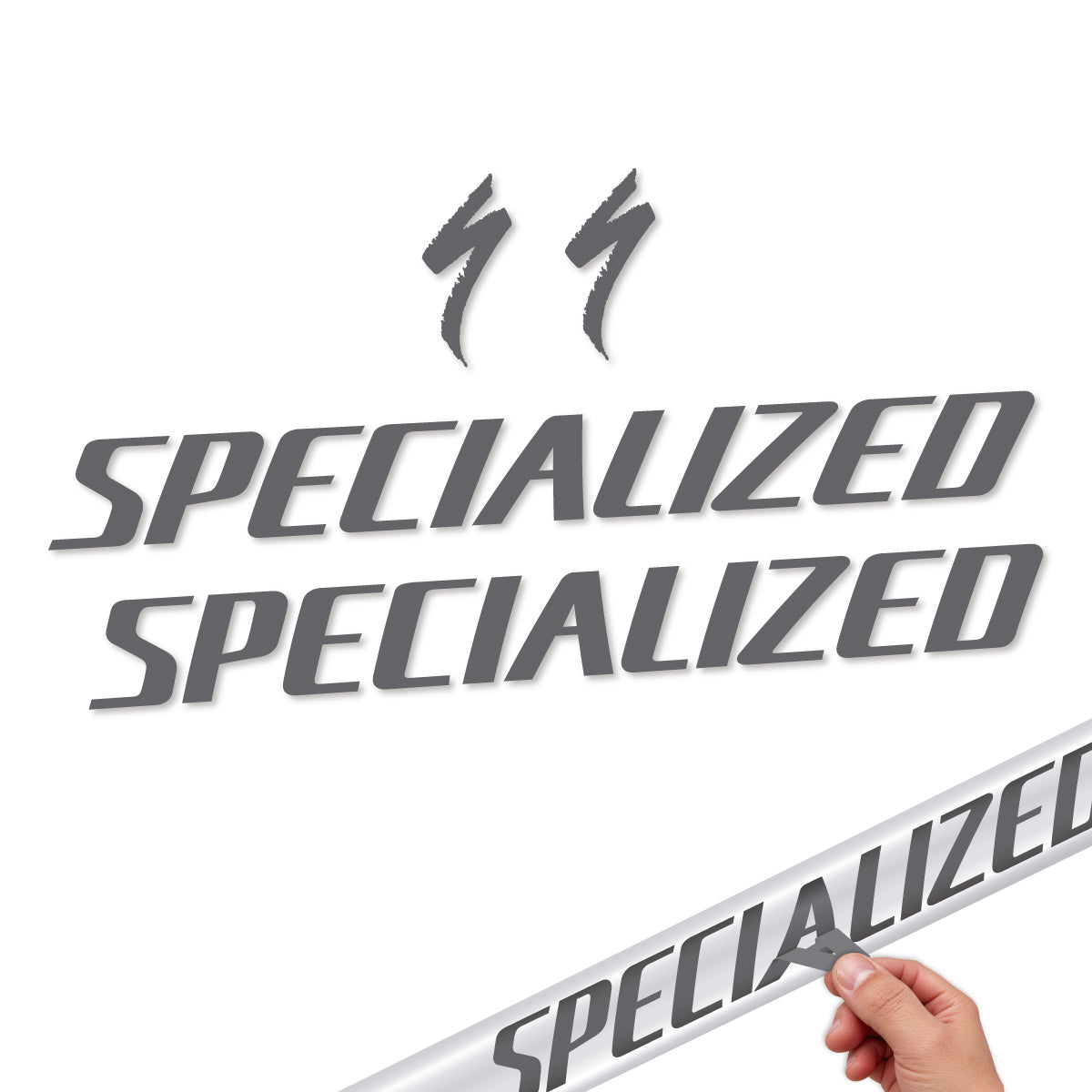 Compatible Stickers for Specialized Tarmac SL8 2024-2026, Frame vinyl decals - Medium Grey