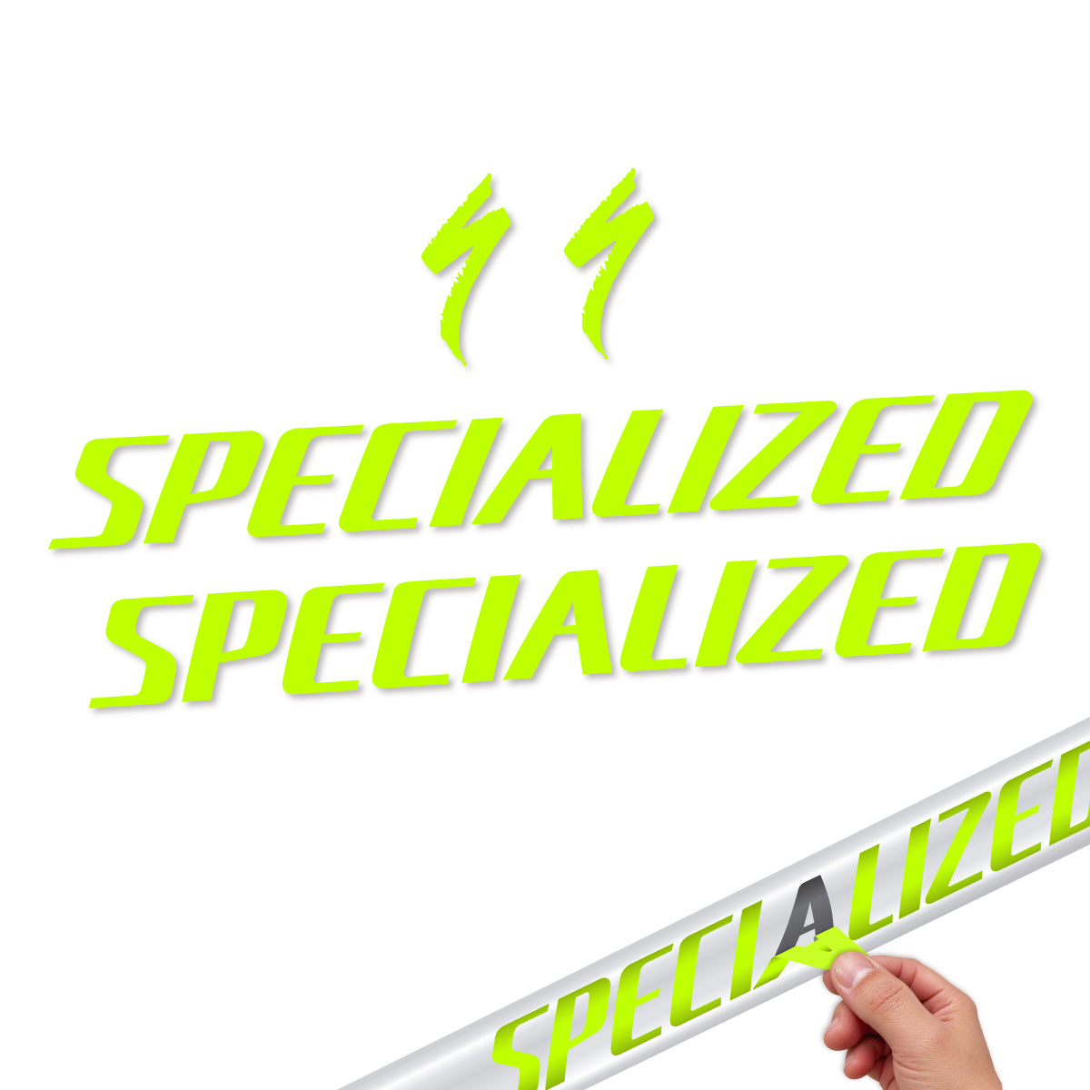 Compatible Stickers for Specialized Tarmac SL8 2024-2026, Frame vinyl decals - Lime Neon