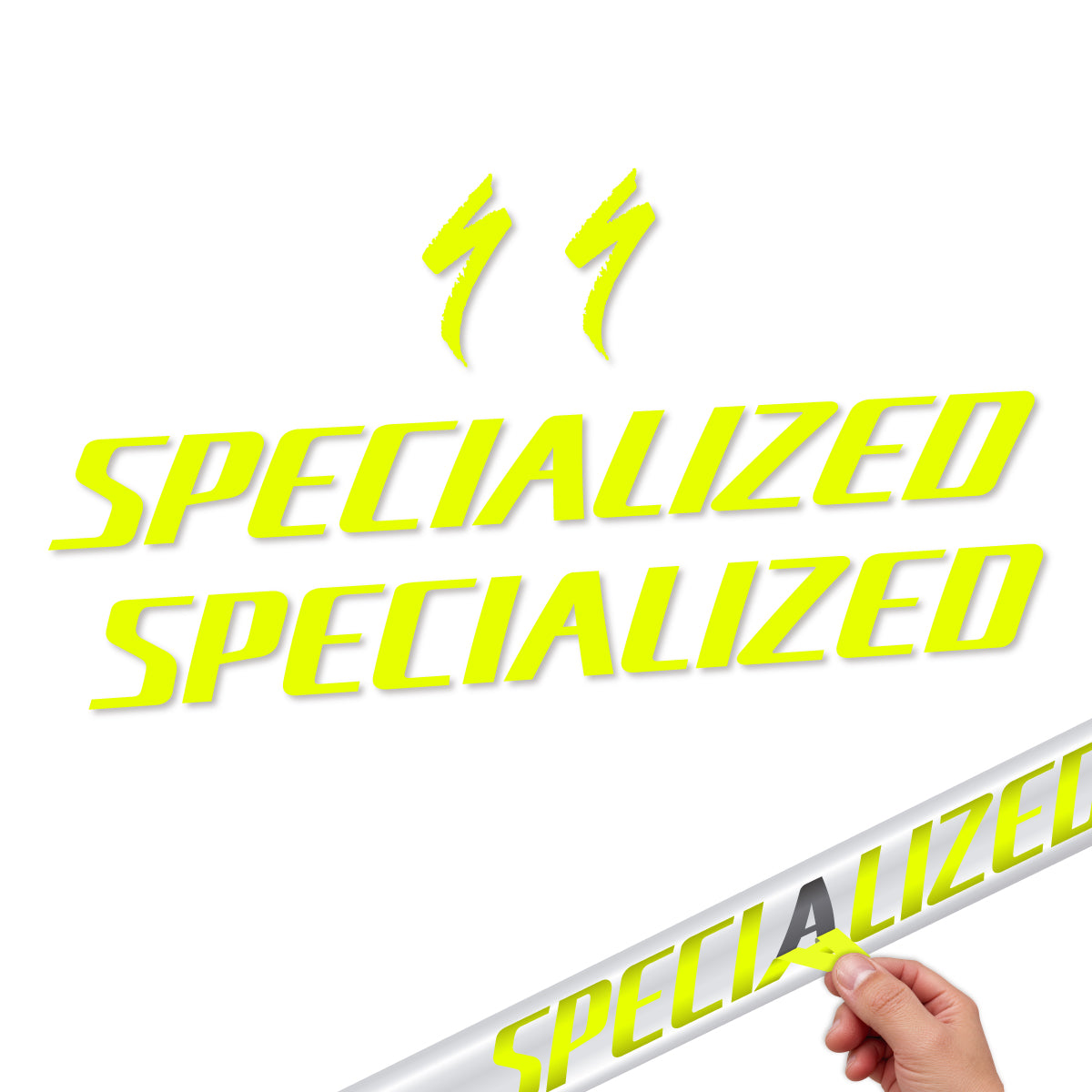 Compatible Stickers for Specialized Tarmac SL8 2024-2026, Frame vinyl decals - Neon Yellow
