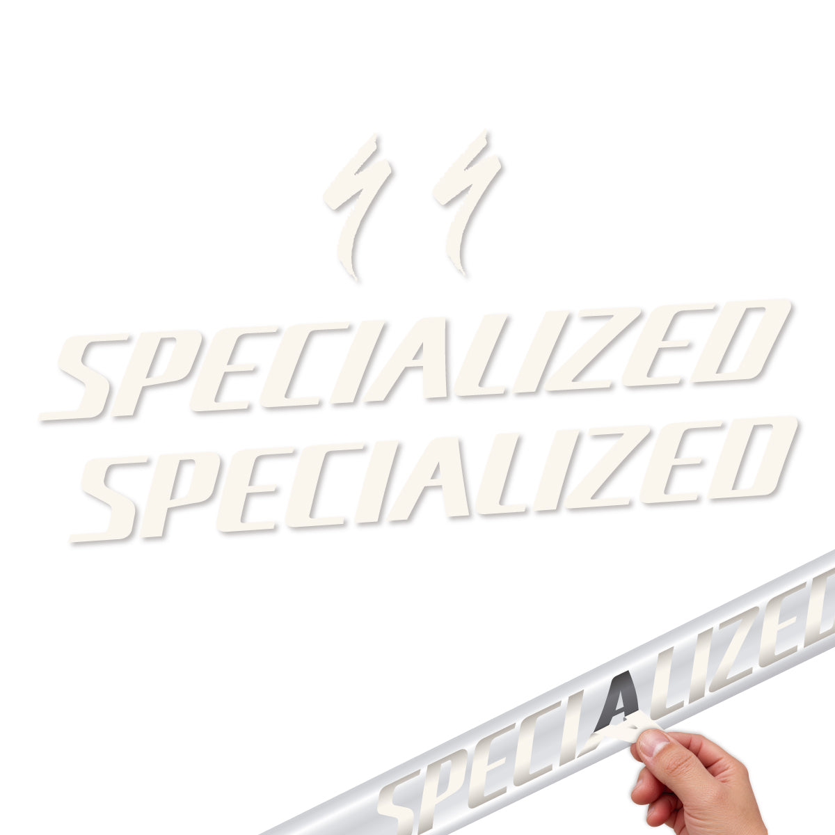 Compatible Stickers for Specialized Tarmac SL8 2024-2026, Frame vinyl decals - Bone White