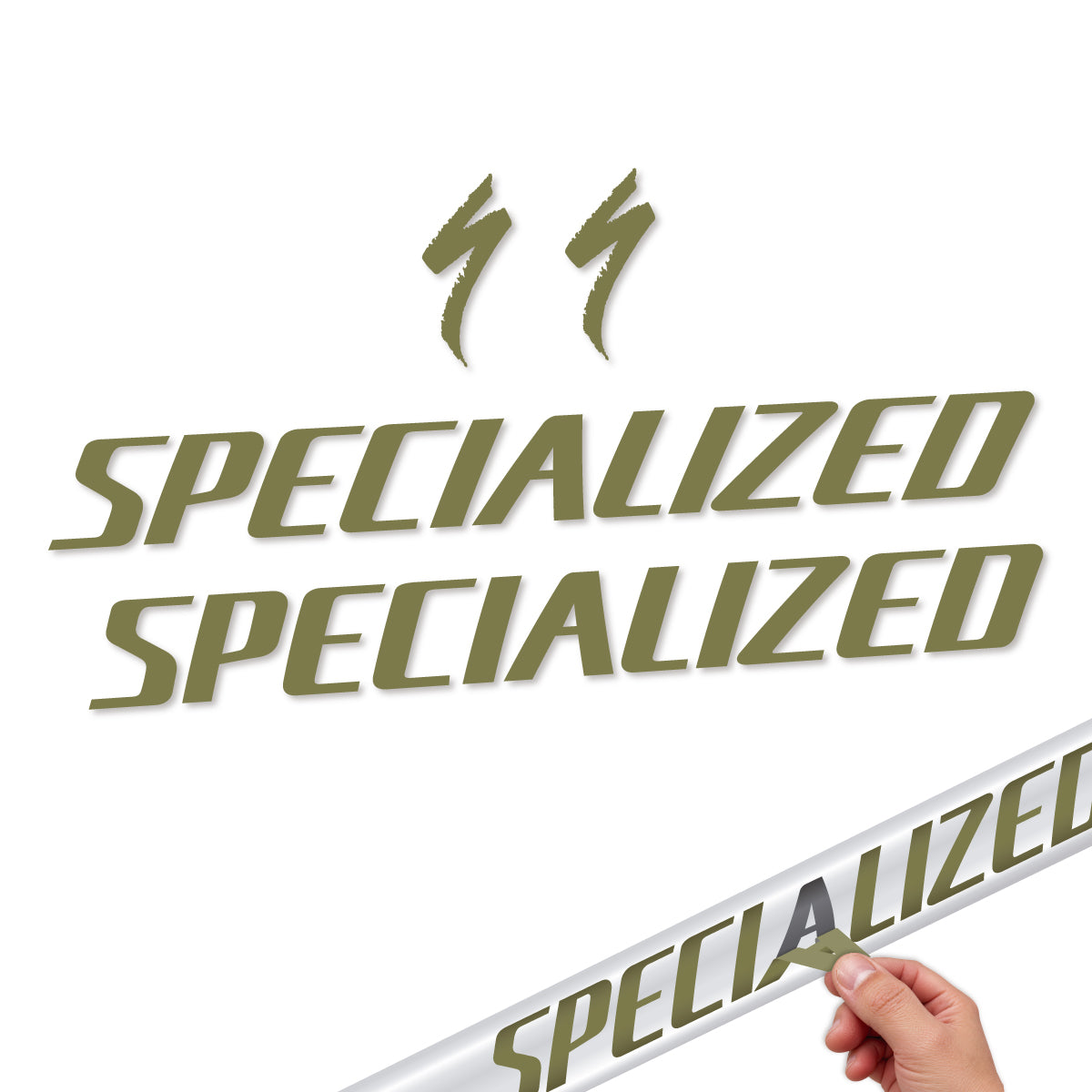 Compatible Stickers for Specialized Tarmac SL8 2024-2026, Frame vinyl decals - Khaki