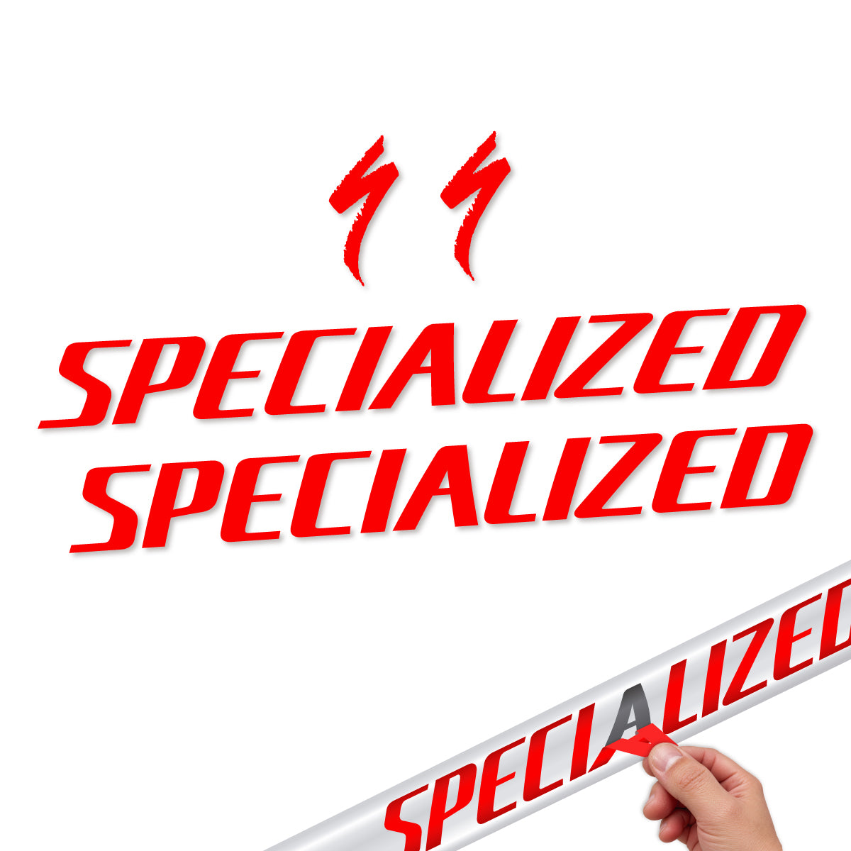 Compatible Stickers for Specialized Tarmac SL8 2024-2026, Frame vinyl decals - Orange Red