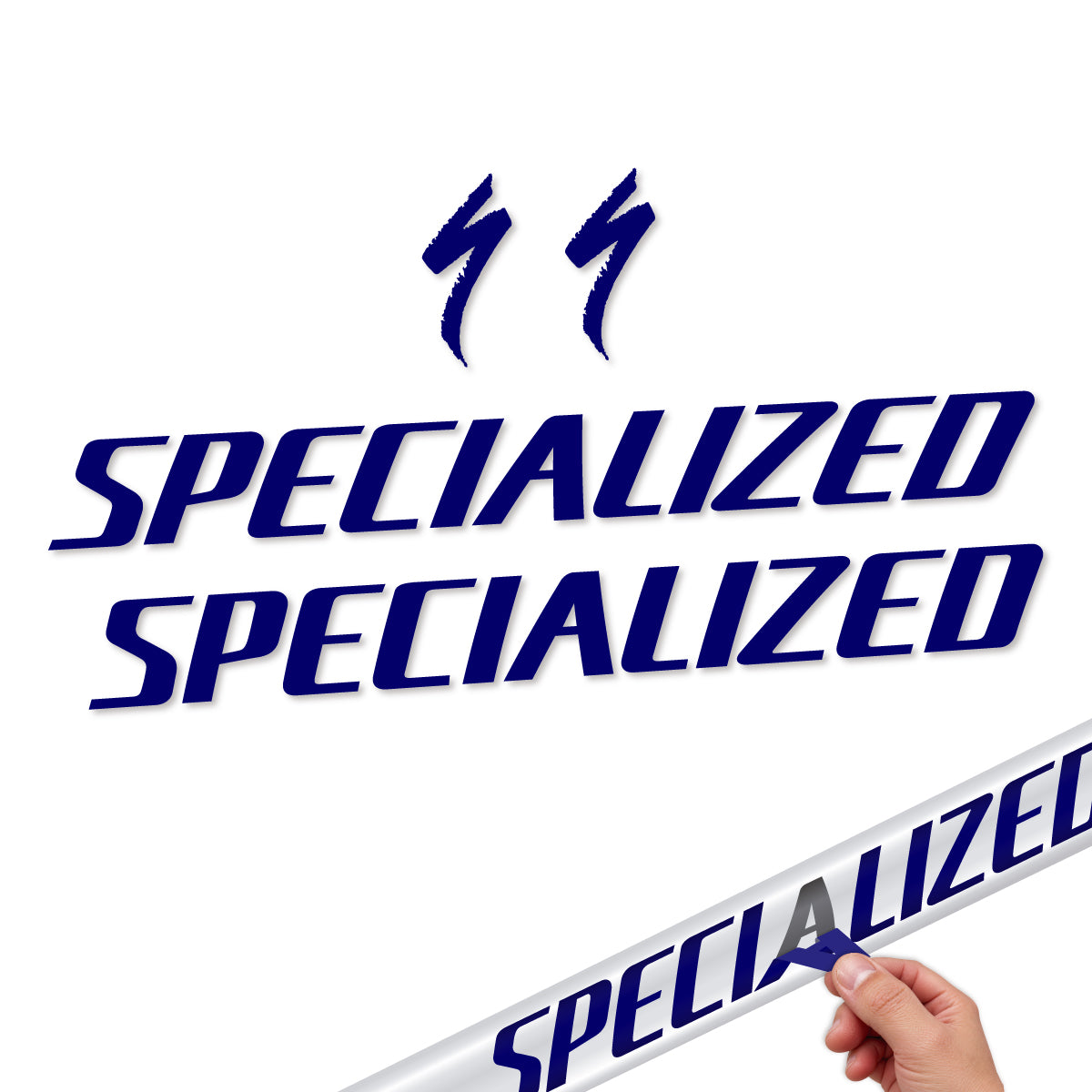 Compatible Stickers for Specialized Tarmac SL8 2024-2026, Frame vinyl decals - Scandinavian Blue