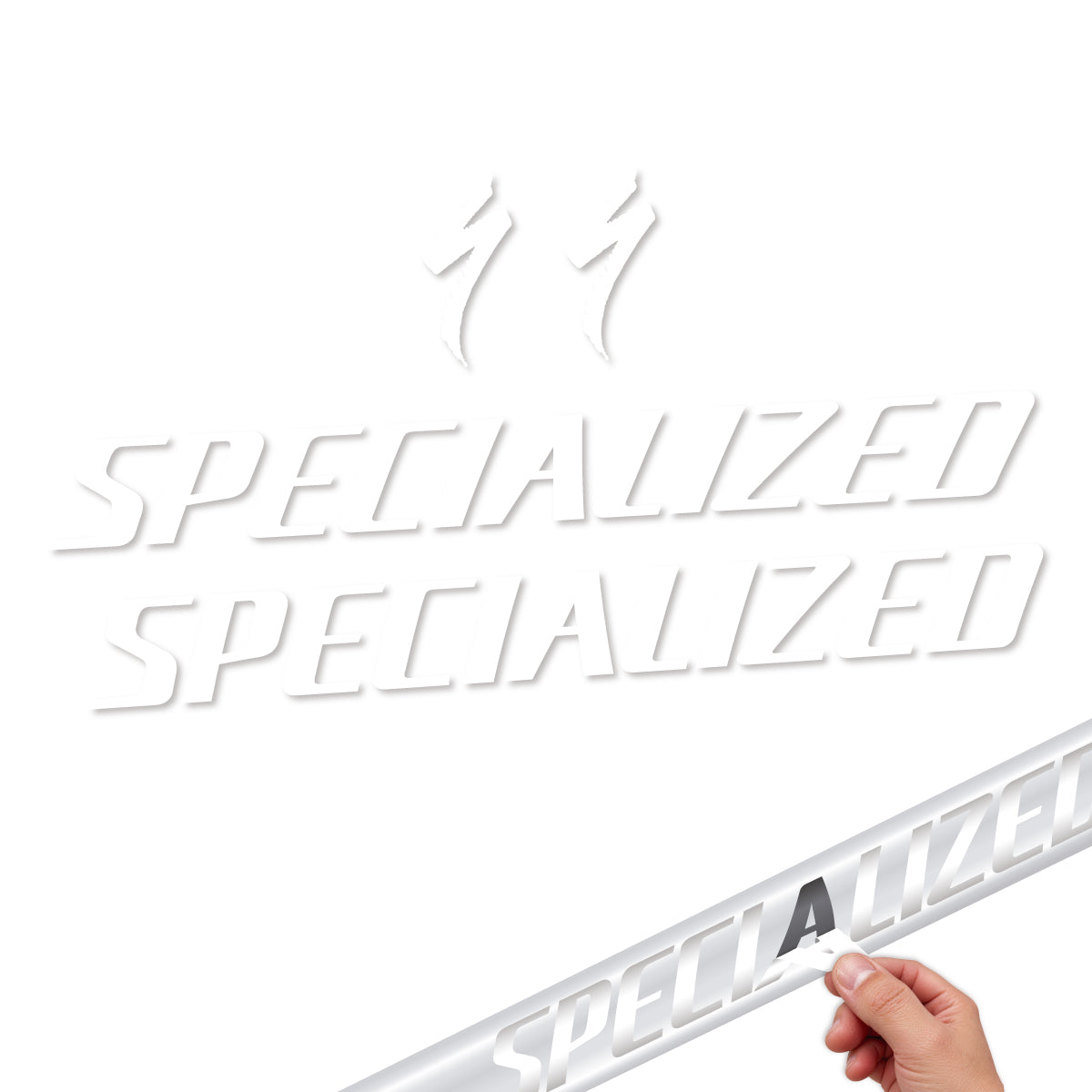 Compatible Stickers for Specialized Tarmac SL8 2024-2026, Frame vinyl decals - White