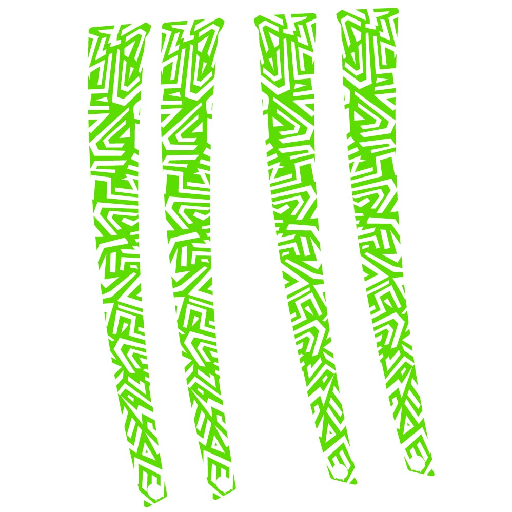 Decal Abstract Texture Geometric Pattern, Fork, bike sticker vinyl