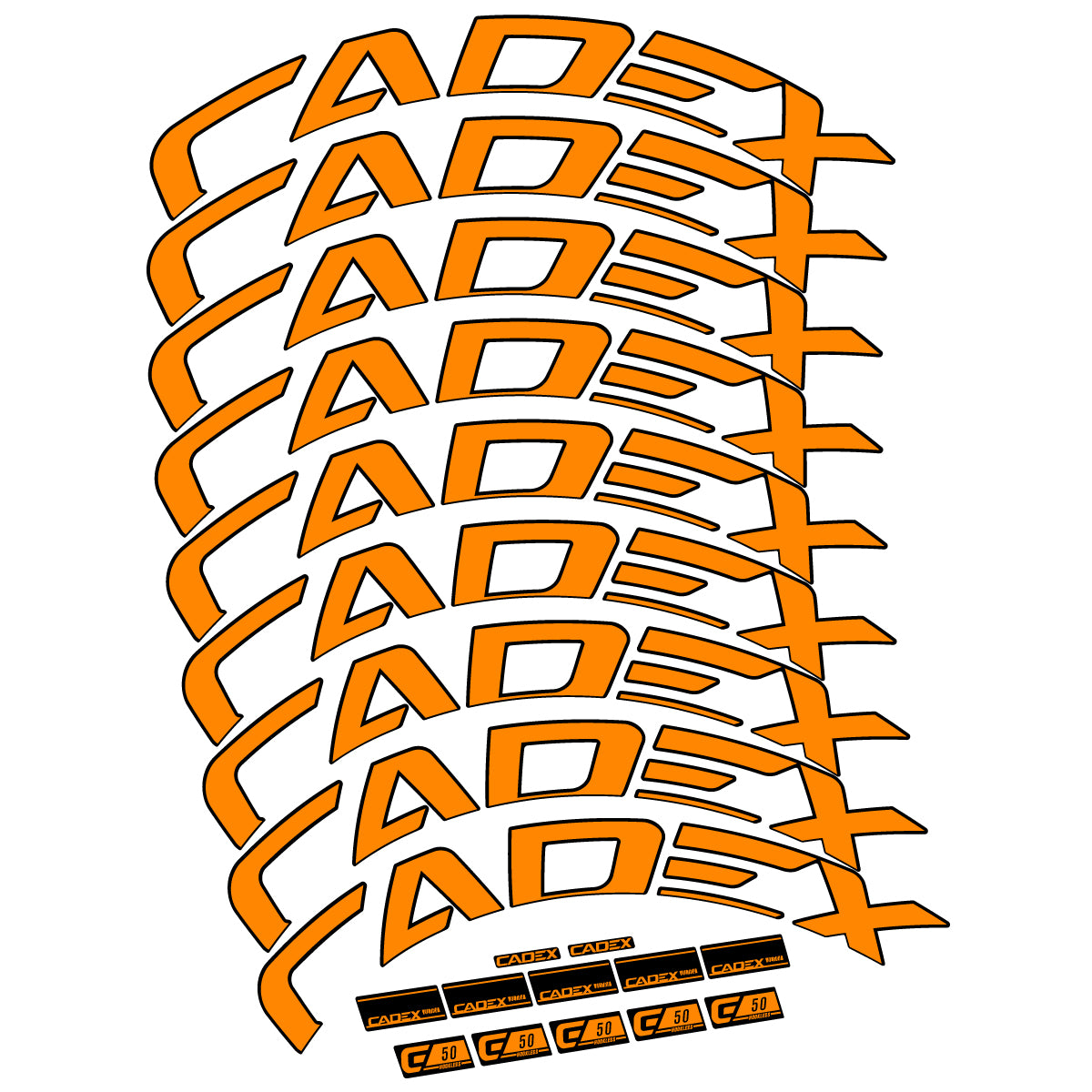 Decal for Cadex 50 Ultra Disc 2022-2025, Road Wheel, bike sticker vinyl