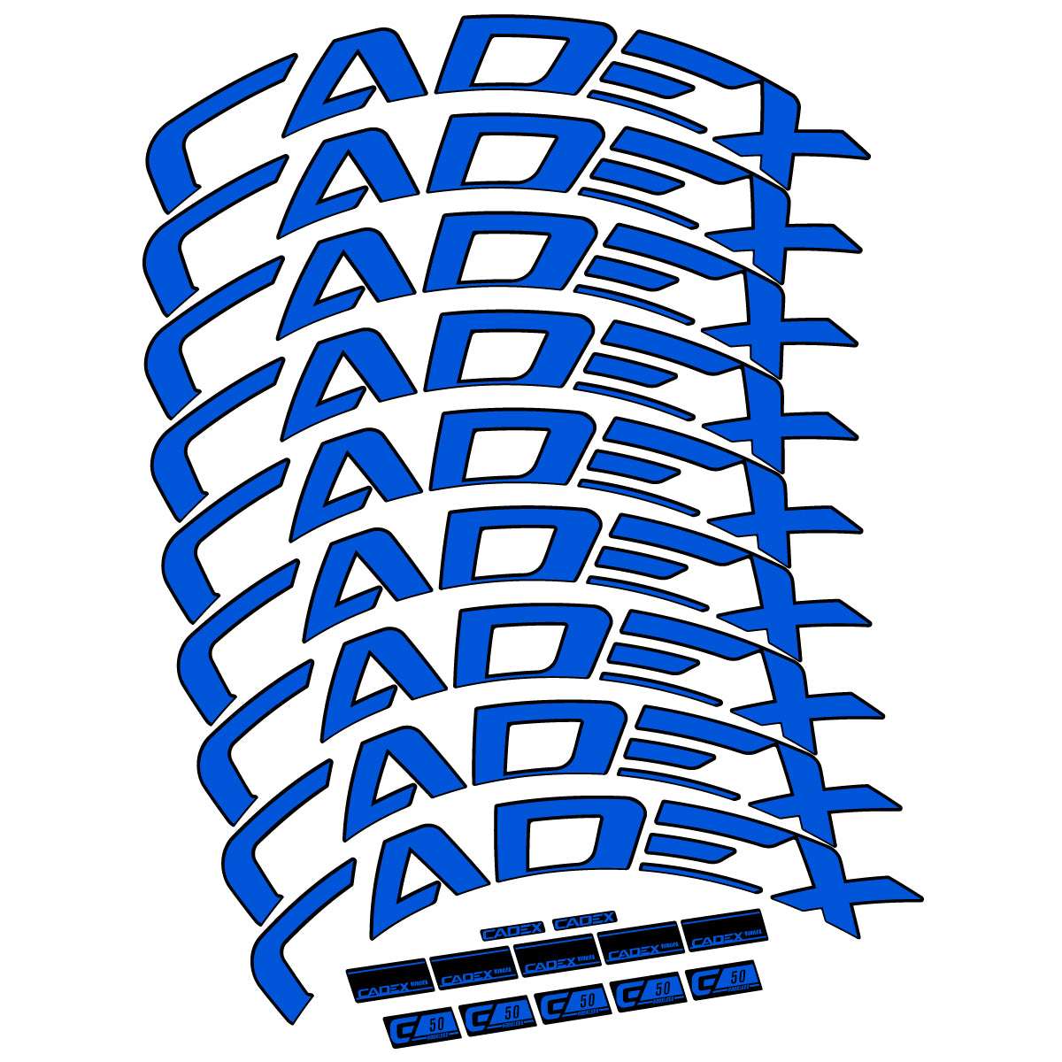 Decal for Cadex 50 Ultra Disc 2022-2025, Road Wheel, bike sticker vinyl