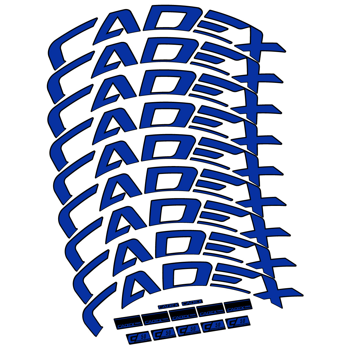 Decal for Cadex 50 Ultra Disc 2022-2025, Road Wheel, bike sticker vinyl