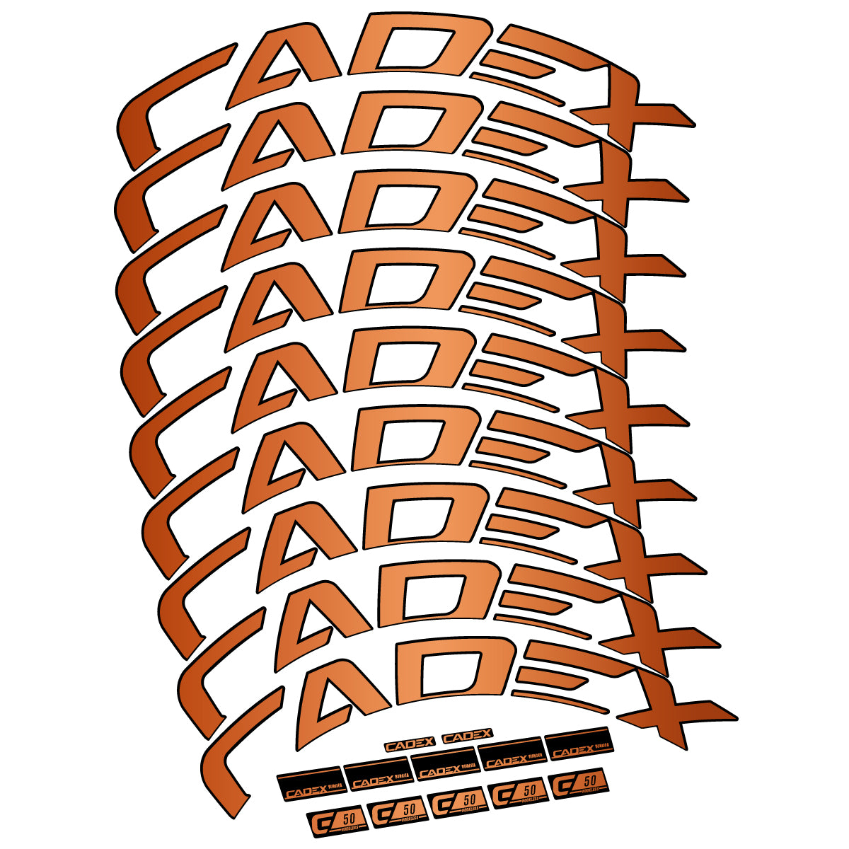 Decal for Cadex 50 Ultra Disc 2022-2025, Road Wheel, bike sticker vinyl