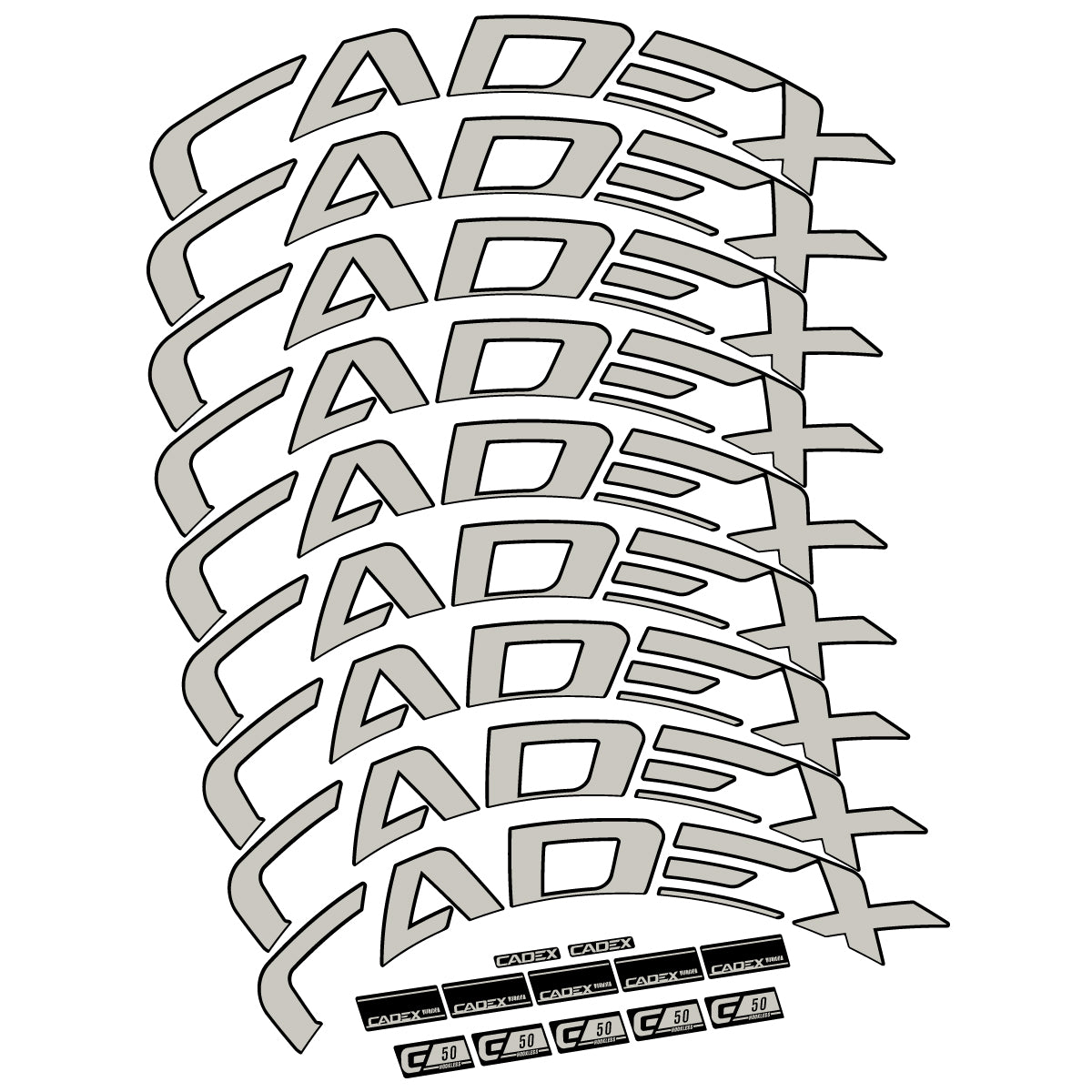 Decal for Cadex 50 Ultra Disc 2022-2025, Road Wheel, bike sticker vinyl