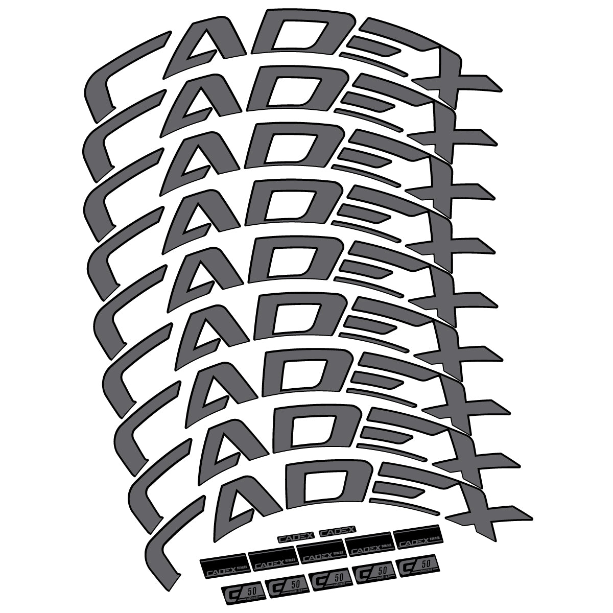 Decal for Cadex 50 Ultra Disc 2022-2025, Road Wheel, bike sticker vinyl