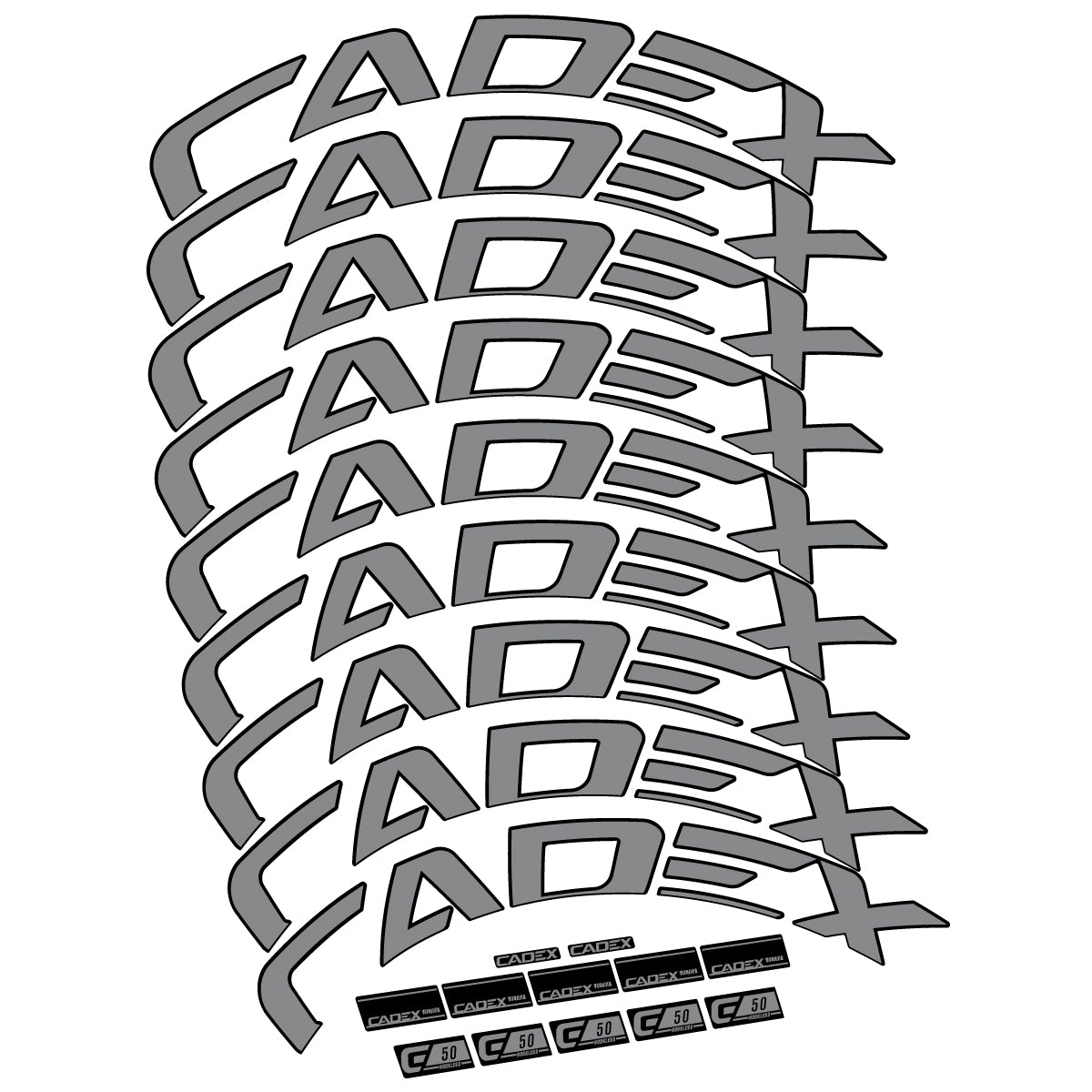 Decal for Cadex 50 Ultra Disc 2022-2025, Road Wheel, bike sticker vinyl
