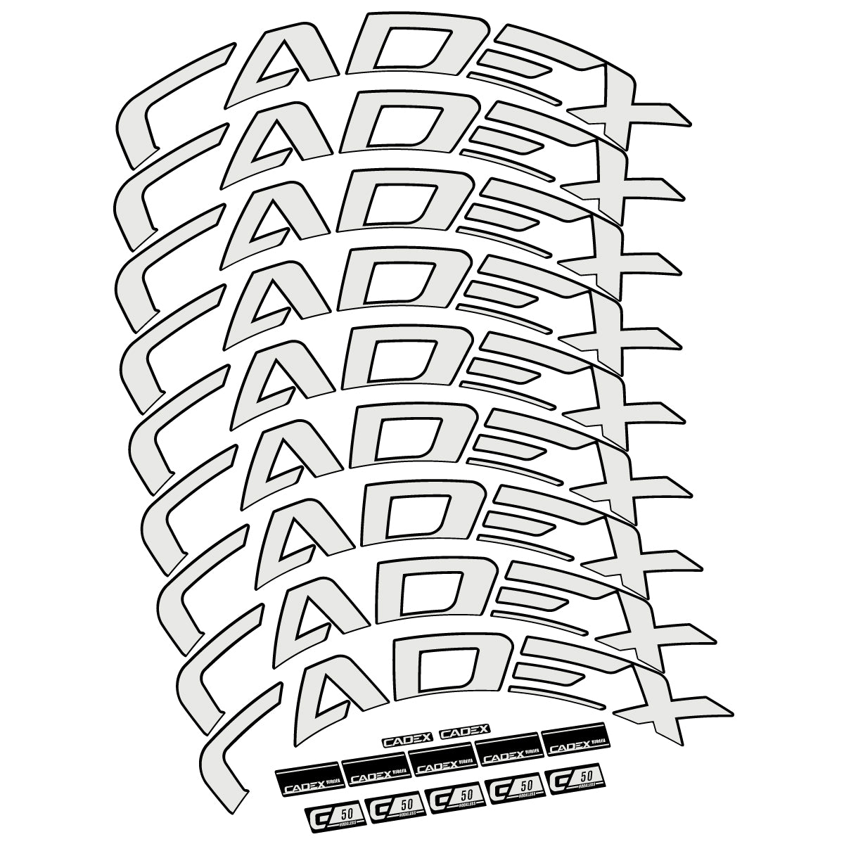 Decal for Cadex 50 Ultra Disc 2022-2025, Road Wheel, bike sticker vinyl