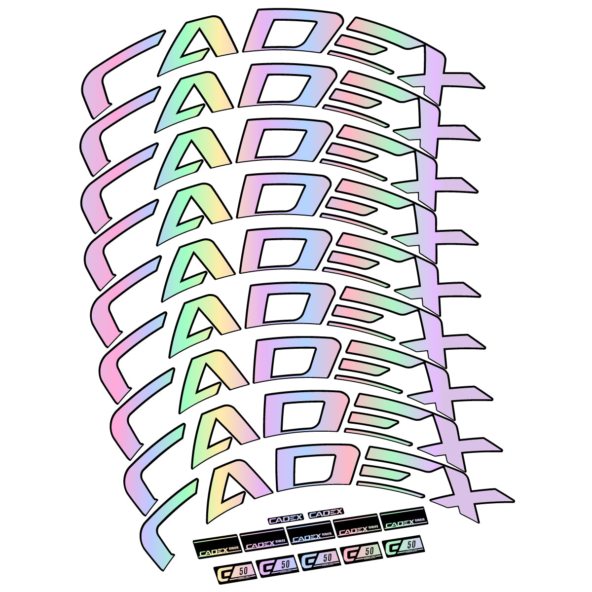 Decal for Cadex 50 Ultra Disc 2022-2025, Road Wheel, bike sticker vinyl